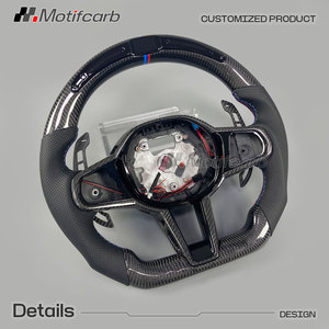 Volante de fibra de carbono personalizado para BMW G06 G20 G22 G30 G05 X5 X6 G80 G82 G42 F90 F97 M2 M3 M4 con levas de cambio magnéticas - Product Image 3