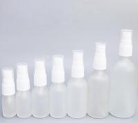 Flacon pulvérisateur de parfum d'ambiance 5ml 10ml 15ml 20ml 30ml 50ml 100ml Flacon pulvérisateur en verre transparent givré avec bouchon à brume fine noir