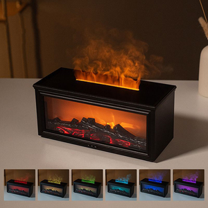 Máy tạo độ ẩm, khuếch tán tinh dầu, tạo hiệu ứng lửa bằng sóng siêu âm thông minh USB, có điều khiển từ xa, dùng cho nhà ở, khách sạn, văn phòng - Product Image 2