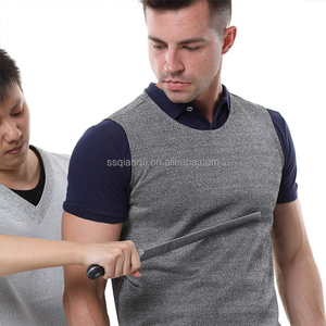 Chaleco <span class=keywords><strong>de</strong></span> Seguridad Protector <span class=keywords><strong>de</strong></span> Cuello Alto y Manga Larga, Ligero y Reforzado, Anticorte, para <span class=keywords><strong>Trabajadores</strong></span>, Venta al Por Mayor - Product Image 4