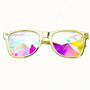 Gafas de Sol UV400 con Logotipo Personalizado al por Mayor, Lentes Difractadas, Gafas de Lujo para Mujer, Cuadradas, Caleidoscopio, Cómodas - Product Image 6