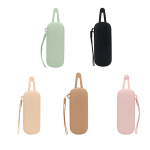 Étui à lunettes portable en silicone de qualité alimentaire, étui à lunettes de soleil, sac à lunettes, nouveau design avec crochet – Vente en gros - Product Image 2