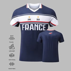 Maillot de supporter de l'équipe nationale pour hommes, col rond, saison 26, impression numérique, personnalisable en gros. France 10 Argentine 10 Brésil 10 Allemagne 13 Espagne - Product Image 3