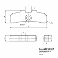 Pièces en aluminium usinées CNC pour turbine de moteur à réaction