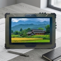 PC Kerja Luar Ruangan Tahan Air 10.1 Inci yang Tangguh, Tablet PC Komputer Android dengan Layar Sentuh 4G/WiFi/NFC