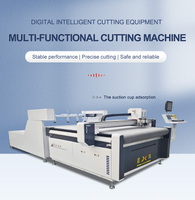 CNC-snijmachine met automatische zuignapvoeding, vibrerende oscillerende mes snijgereedschap machine complete set cartoon doos maakmachine