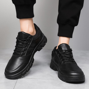 Baskets décontractées en cuir véritable pour hommes, style créateur, pour l'automne et les activités sportives en extérieur - Product Image 6