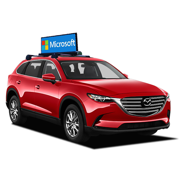 Outdoor Small Car Universal Taxi Roof Advertising Led Display P2.5 P3 P4 P5 Taxi Top Double Face Mini Led Display Screen