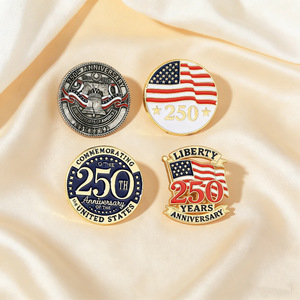 Épinglette commémorative du 250e anniversaire des États-Unis 2026 |   Badge en alliage écologique avec émail goutte d'huile |   Cadeau de fête du 4 juillet - Product Image 2