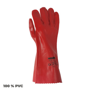 Guanti in PVC Rossi 35 cm. - Product Image 3