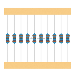 25 valores = 250PCS 1/2 W Kit de surtido de resistencias 1 Ohm a 1M Ohm 1/2 Watt 1% Resistencias de película metálica - Product Image 4
