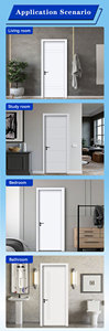<span class=keywords><strong>Porte</strong></span> <span class=keywords><strong>intérieure</strong></span> WPC à succès avec cadre, <span class=keywords><strong>porte</strong></span> PVC écologique pour chambre à coucher, certification CE pour l'Europe - Product Image 5