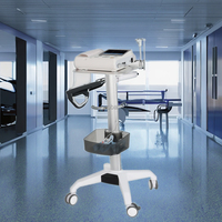 Chariot de support de moniteur médical en alliage d'aluminium avec hauteur réglable pour clinique, hôpital, salon, salle à manger, entrepôt