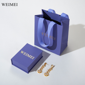 Wholesale Custom Logo Magnetic Jewelry <b>Gift</b> <b>Box</b> for <b>Earrings</b>, Rings and Necklaces Luxury Packaging - Product Image 2