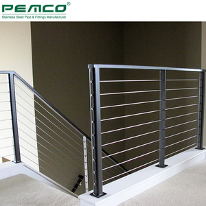 ราวบันไดในบ้านแบบโมเดิร์น 4 6 8 10 เส้น เชือก ราวบันได ระเบียง  ลวดสแตนเลส 304 316 - Product Image 1