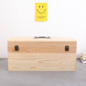 Caja de Almacenamiento de Madera con Tapa Abatible, Rectangular, para Joyería, Cosméticos, Decorativa y Portátil - Product Image 1