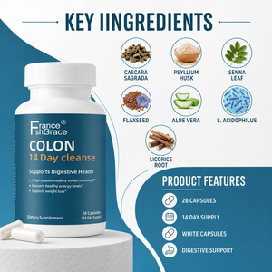 แคปซูลทำความสะอาดลำไส้ Shecome Colon 14 วัน สูตรเฉพาะ ช่วยเสริมสุขภาพทางเดินอาหารสำหรับผู้ใหญ่ อาหารเสริมทำความสะอาดลำไส้ 14 วัน - Product Image 5