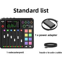 Mezclador de Audio RODE Caster Pro II de Segunda Generación para Transmisión en Vivo, Grabación, Trabajo con Computadoras, Tarjeta de Sonido para Podcast