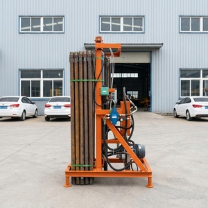 Foreuse hydraulique électrique 4KW portable pour puits <span class=keywords><strong>d</strong></span>'eau, machine de <span class=keywords><strong>forage</strong></span> profond pour couches de sol et de roche - Product Image 3