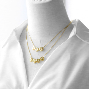 ASJEWELRY Collane con 26 Lettere a Forma di Cuore per Donne, Gioielli Alfabetici Placcati in Oro 18K, Collane con Iniziali 2603 Nkeb800 - Product Image 3