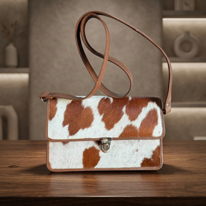 Pochette en cuir véritable tendance pour filles, idéale pour l'école, les pique-niques, le camping, les voyages, grande capacité, fermeture éclair, écologique, vintage, imperméable - Product Image 5