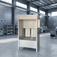 Cabine de peinture en poudre à haute efficacité avec récupération de filtre pour opération manuelle, cabine de pulvérisation industrielle à jet pulsé, certification CE