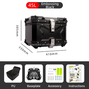 Baú Superior Universal à Prova d'Água e Durável para Motocicleta, Caixa de Bagagem de Alumínio 36L 45L 55L 65L <span class=keywords><strong>80L</strong></span> - Product Image 2