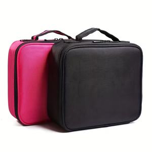 תיק איפור מותאם אישית לנסיעות, תיק קוסמטיקה עם ידית, תיק נשיאה לאיפור, תיק רחצה לנסיעות, עם אפשרות להדפסת לוגו מותאם אישית - Product Image 5