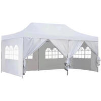 Tente de camping automatique 10x20 avec auvent pour 8 personnes, idéale pour les mariages et événements commerciaux, tente extérieure 20x20 avec parois