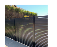 Clôture à lattes moderne en alliage d'aluminium pour villas, balcons, escaliers, hôpitaux et hôtels – Garde-corps extérieur DIY