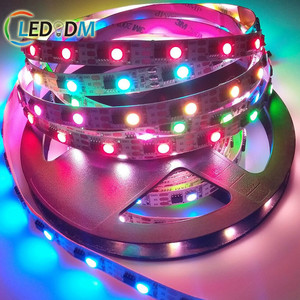 5v 12v 24v ws2812b ws2814 TM1934 WS2811 <span class=keywords><strong>RGB</strong></span> एड्रेसेबल 60पिक्सेल एलईडी स्ट्रिप IP20