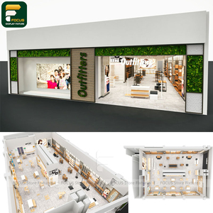 Présentoir de Vêtements Minimaliste pour Magasin, Armoire à Vêtements à Cadre Fin, Espace de Présentation de Marques Propre et Épuré - Product Image 6