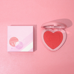 Paleta única de rubor rosa y rojo con forma de corazón dulce para regalo de San Valentín logotipo privado personalizado - Product Image 3