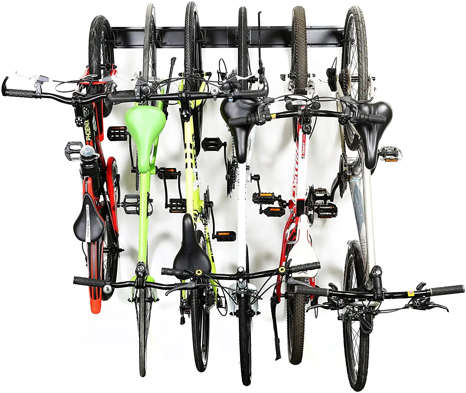 Jh-mech appendiabiti da Garage per montaggio a parete adatto a tutte le bici caschi per biciclette portabiciclette