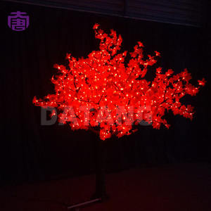 Lumière LED Chaude en Forme d'Arbre d'Érable en PVC, Étanche IP65 pour Éclairage Paysager Extérieur, Zones Commerciales et Affichages Festifs - Product Image 5