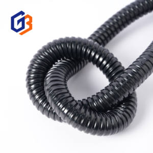 GUBEN DN25 亜鉛メッキ鋼 <span class=keywords><strong>PVC</strong></span>プラスチック被覆金属ホースケーブルコンジットベローズ ブラック フレキシブル 耐燃性 -40~+150 - Product Image 3