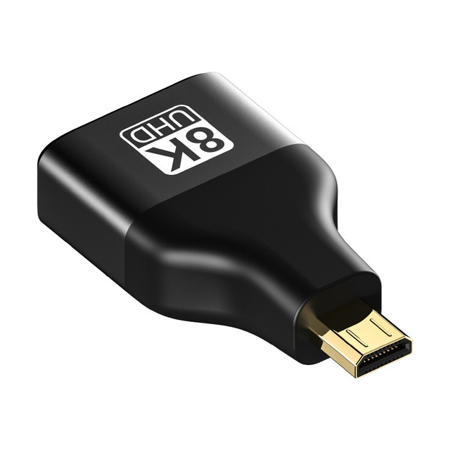 8K Micro for HDMI Male for HDMI Female Adapter Brand New Optimal for Laptop Set-top Box Projector Casting Screen Interface Turnh