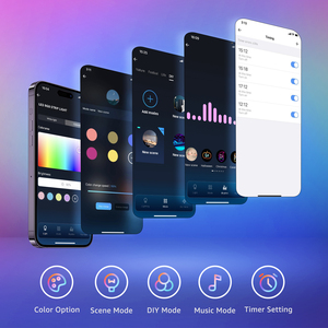 Aigostar แถบไฟ LED อัจฉริยะ10ม. ซิงค์เพลงทำงานร่วมกับ Alexa และ Google Home 5M 2ชุด (อะแดปเตอร์2ตัว) - Product Image 4