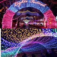 Weihnachtsbeleuchtung 10m 100LED LED-Lichterkette 8 Modi Warmweiß Außenbereich 220V für Baum Hochzeit Party Feiertag Girlande