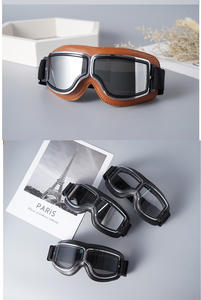 Gafas de Motocicleta Estilo Vintage Premium para Cascos Harley con Diseño a Prueba de Viento y Protección UV400 - Product Image 2
