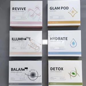 Nouvelles dosettes de charbon de bois d'oxygène Detox Glam sérum pour le visage hydratant Spa Pod Capsule rajeunissement de la peau Co2 bulles dosettes d'oxygénation - Product Image 1