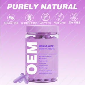 Suplementos para la Menopausia al por Mayor OEM, Ayuda a Aliviar los Sofocos, los Sudores Nocturnos y los Cambios de Humor para Mujeres, Cápsulas para la Menopausia - Product Image 4