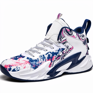 Chaussures de basketball montantes unisexes pour hommes, mode sport, semelle extérieure en caoutchouc antidérapante, tige en maille légère et respirante - Product Image 1