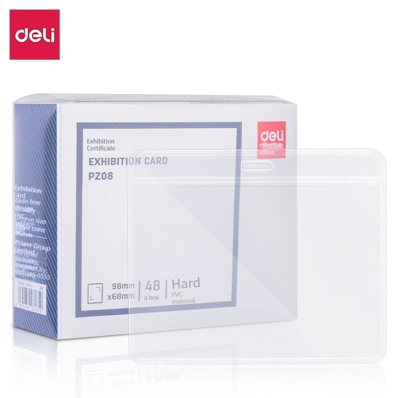 DERAYEE Lot De 20 Porte-Badges PVC Transparent Étanche + Clips Métal – Protection Carte ID & Étudiant