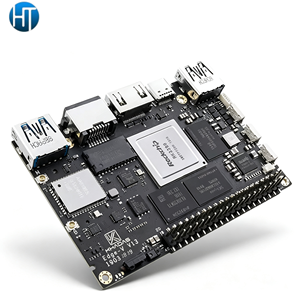 Ordinateur monocarte HT Khadas Edge-V RK3399 Hexa Core ARM Cortex A72 A53 avec prise en charge intégrée du Wi-Fi et du Bluetooth, compatible Android Debian Embe - Product Image 1
