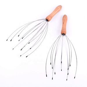 Masajeador de Cabeza con Mango de Madera para Relajación Corporal, Venta al por Mayor - Product Image 6