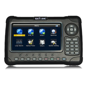 Combo Sat link WS-6980 Satellite Finder avec écran LCD de 7 pouces DVB S2 DVB T2 DVB C Satellite finder pour le suivi Gps