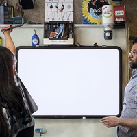 Feuille autocollante magnétique effaçable à sec UCI pour tableau blanc, idéale pour salle de classe, école, bureau, avec marqueur et gomme