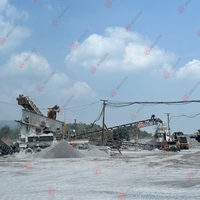 Ligne de production complète de concassage fixe d'agrégats 200TPH pour le granit, le basalte, les galets de rivière et le quartz