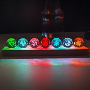 Led nhà thông minh chiếu sáng trong nhà khắc pha lê thủ công bóng ánh sáng LED Bàn Cạnh Giường ngủ ánh sáng ban đêm 3D Đèn bàn cho món quà giáng sinh - Product Image 6